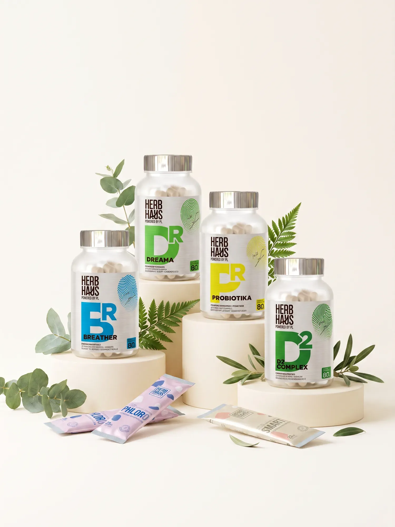 Дієтичні добавки Herb Haus — рослинні капсули та стіки